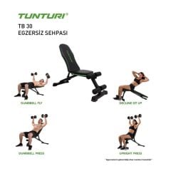 Tunturi TB 30 Multi Fonksiyonel Mekik-Ağırlık-Egzersiz Sehpası