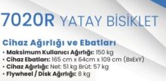 VALEO 7020R Yatay Bisiklet Profesyonel
