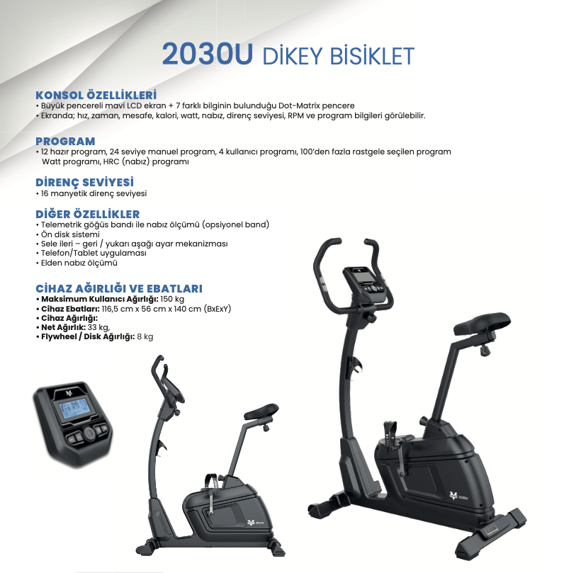 VALEO 2030U Dikey Bisiklet Profesyonel